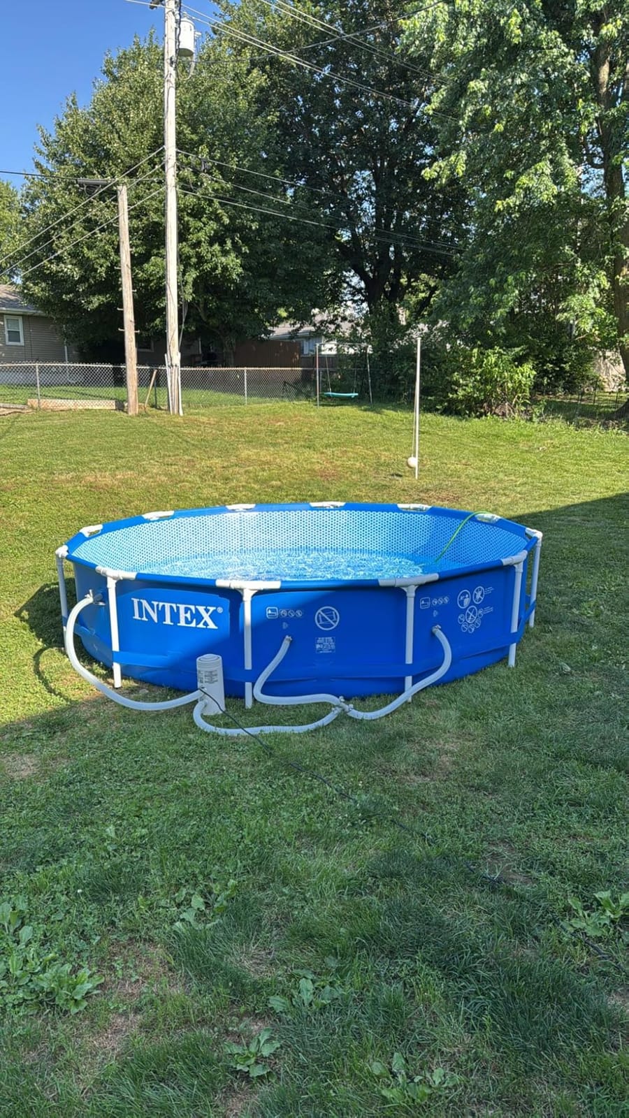 Intex Metal Frame 15ft x 48in Round Above Ground Swimming Pool Set w/Pump customer photo 1