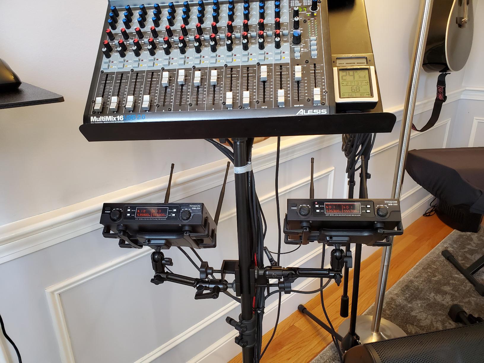 innopow 200-Channel Wireless Microphones System, Dual UHF Metal Cordless Mic Set, Auto Scan, Long Range 200-240Ft,16 Hours Use for Karaoke Singing, Church, 2022 Version(WM333) customer photo 1