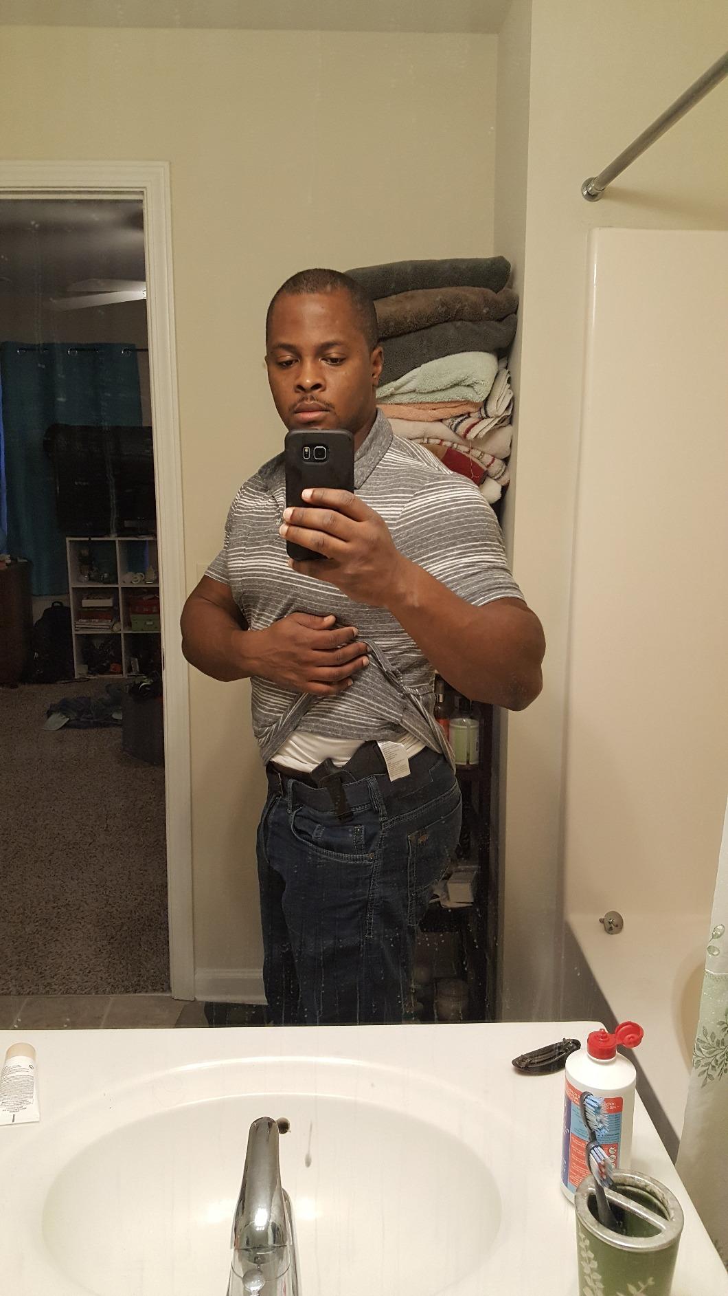 IWB Leather Holster for Inside Waistband Concealed Carry Fits:S&W M&P Shield-Glock19 26 29 30 32 43-Beretta Px4-RUGER EC9s-SIG-HK-Taurus-XDS or Similar Sized Handguns customer photo 1