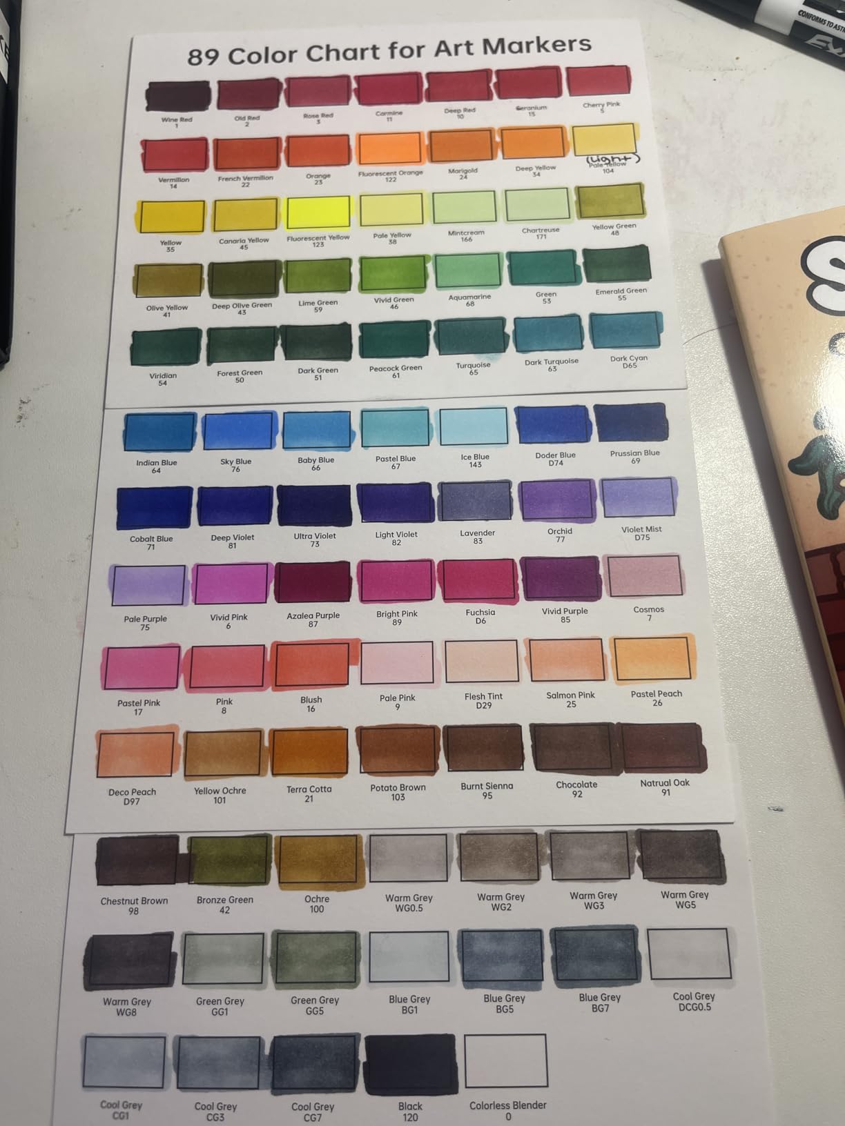 Shuttle Art 89 Colors Alcohol Markers, 88 Colors Dual Tip Art Marker Set Plus 1 Colorless Blender with Marker Case Perfect for Illustration Students Adult Coloring Sketching customer photo 1