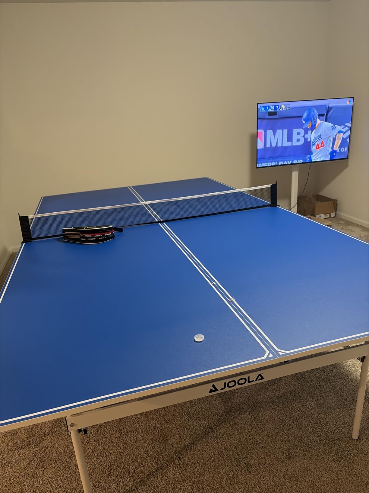JOOLA Indoor 15mm Ping Pong Table with Quick Clamp Ping Pong Net Set - Single Player Playback Mode - Regulation Size Table Tennis Table - Compact Storage Ping Pong Table customer photo 1