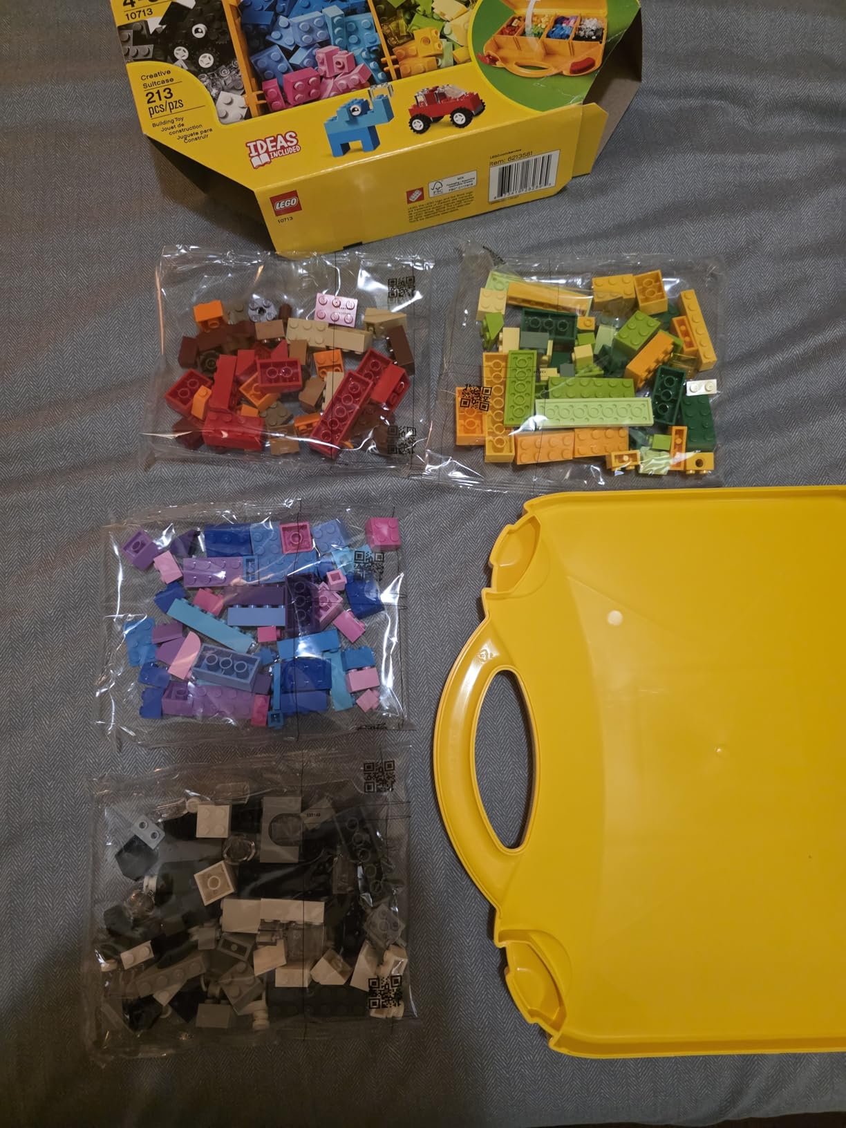 LEGO Classic Creative Suitcase 10713 - Includes Sorting Storage Organizer Case with Fun Colorful Building Bricks, Preschool Learning Toy for Kids, Boys and Girls Ages 4 Years Old and Up customer photo 1