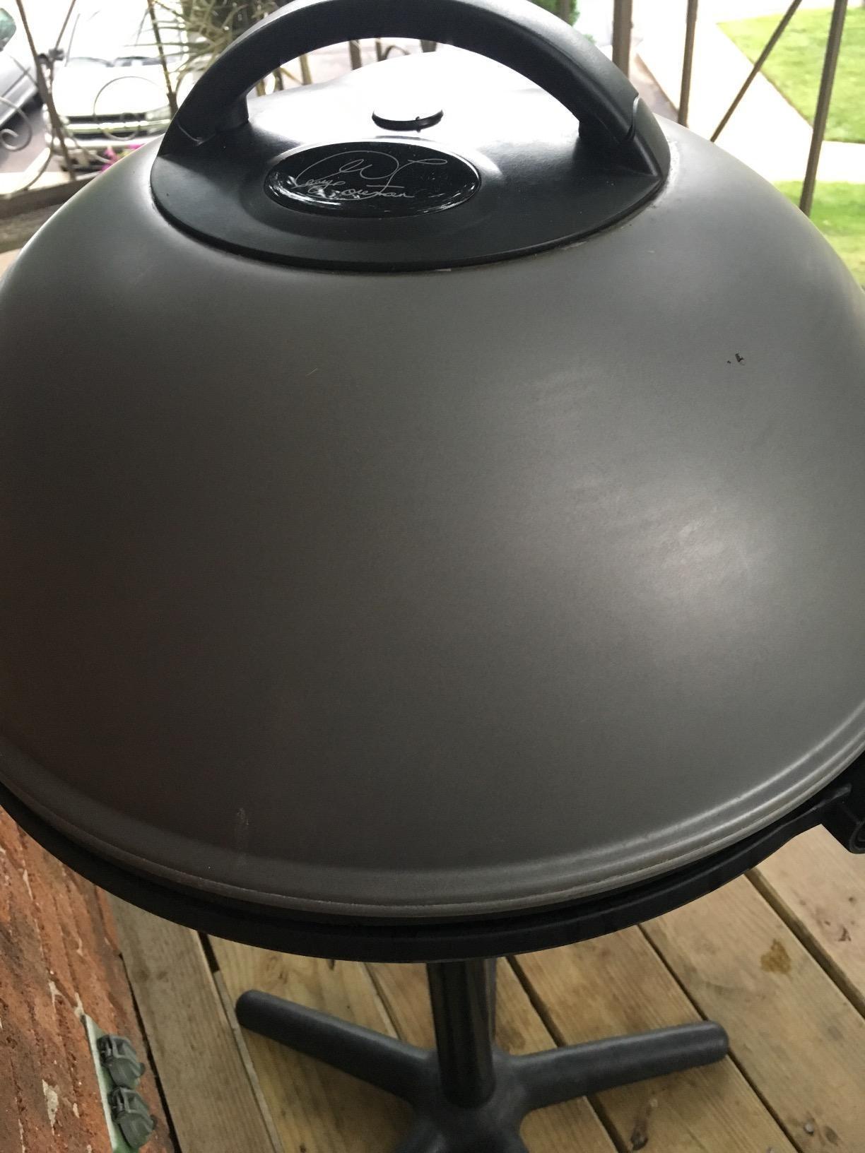 George Foreman Indoor/Outdoor Electric Grill with Stand, 15-Serving customer photo 2