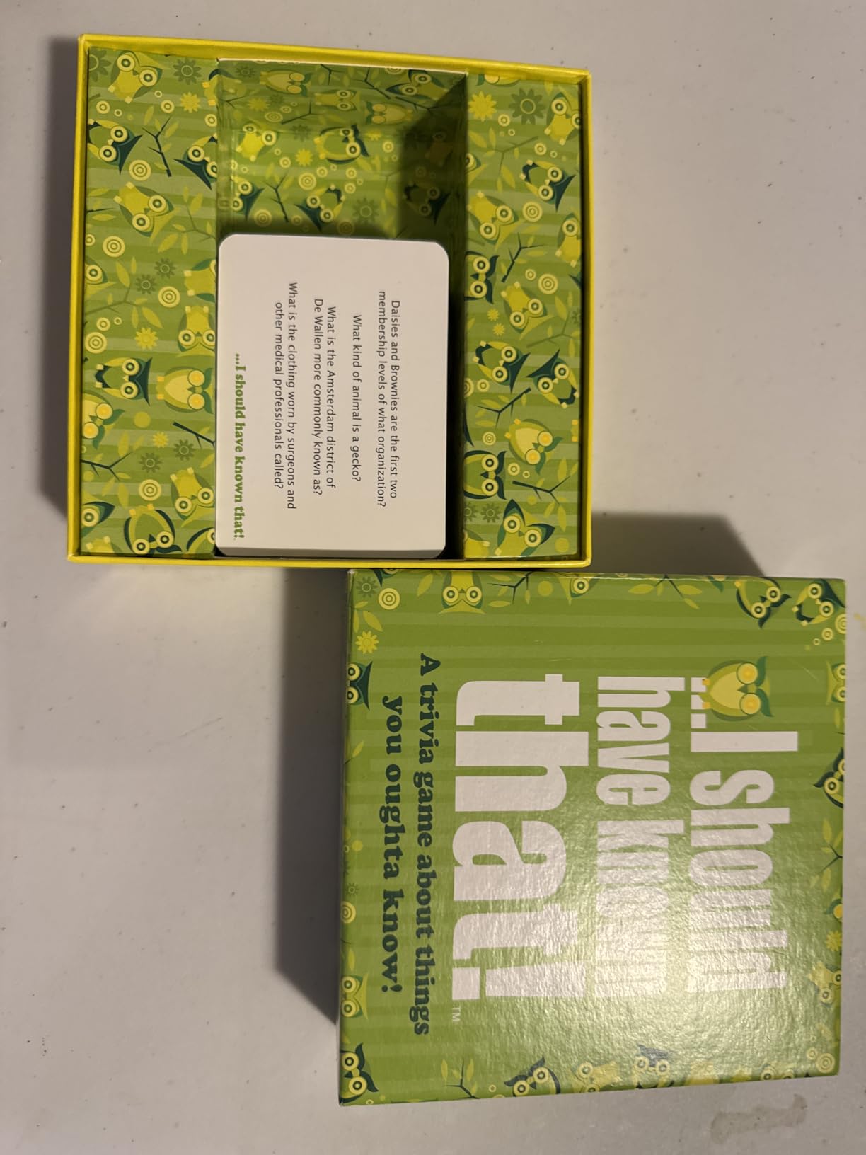 I should have known that! - A Trivia Game About Things You Oughta Know, Green customer photo 2