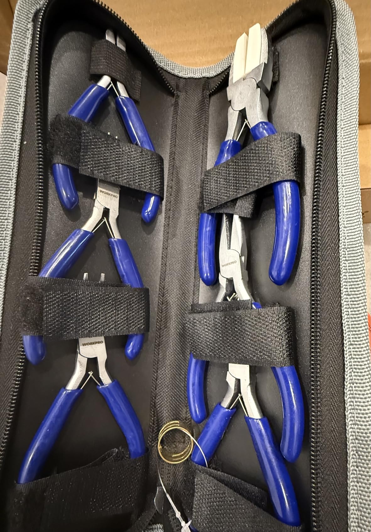 WORKPRO Jewelry Plicers Set, 7-Piece Jewelry Making Tools Kit with Needle Round Nose Plier and Bent Nose Plier Wire Cutter for Jewelry Repair, Beading, Wire Wrapping, Crafts, with Carrying Pouch customer photo 1