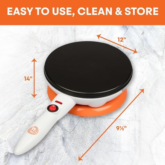 MasterChef Cordless Crepe Maker w Nonstick Dipping Plate plus Electric Base customer photo 2