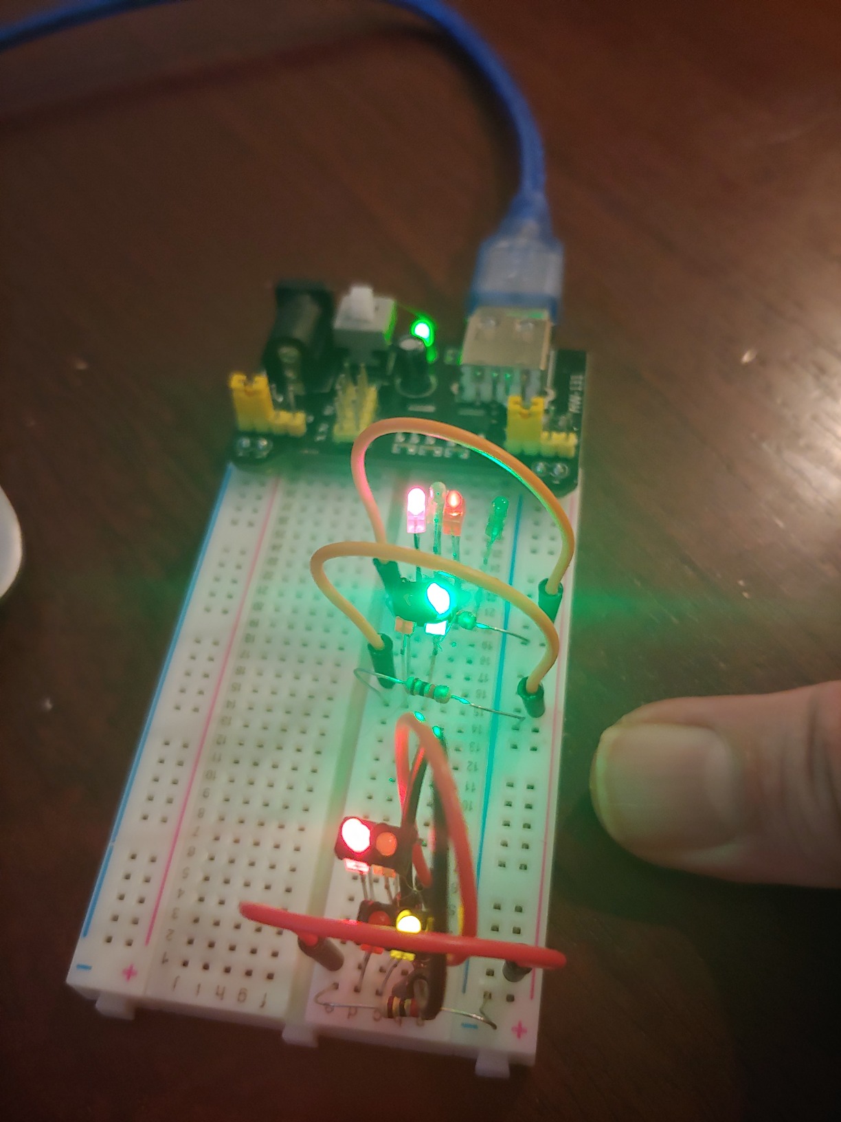 REXQualis Electronics Basic Kit w/Power Supply Module, Breadboard, Jumper Wire, LED,Resistor, comes with more than 300pcs sensors and components for fun and simple electronic projects. customer photo 1