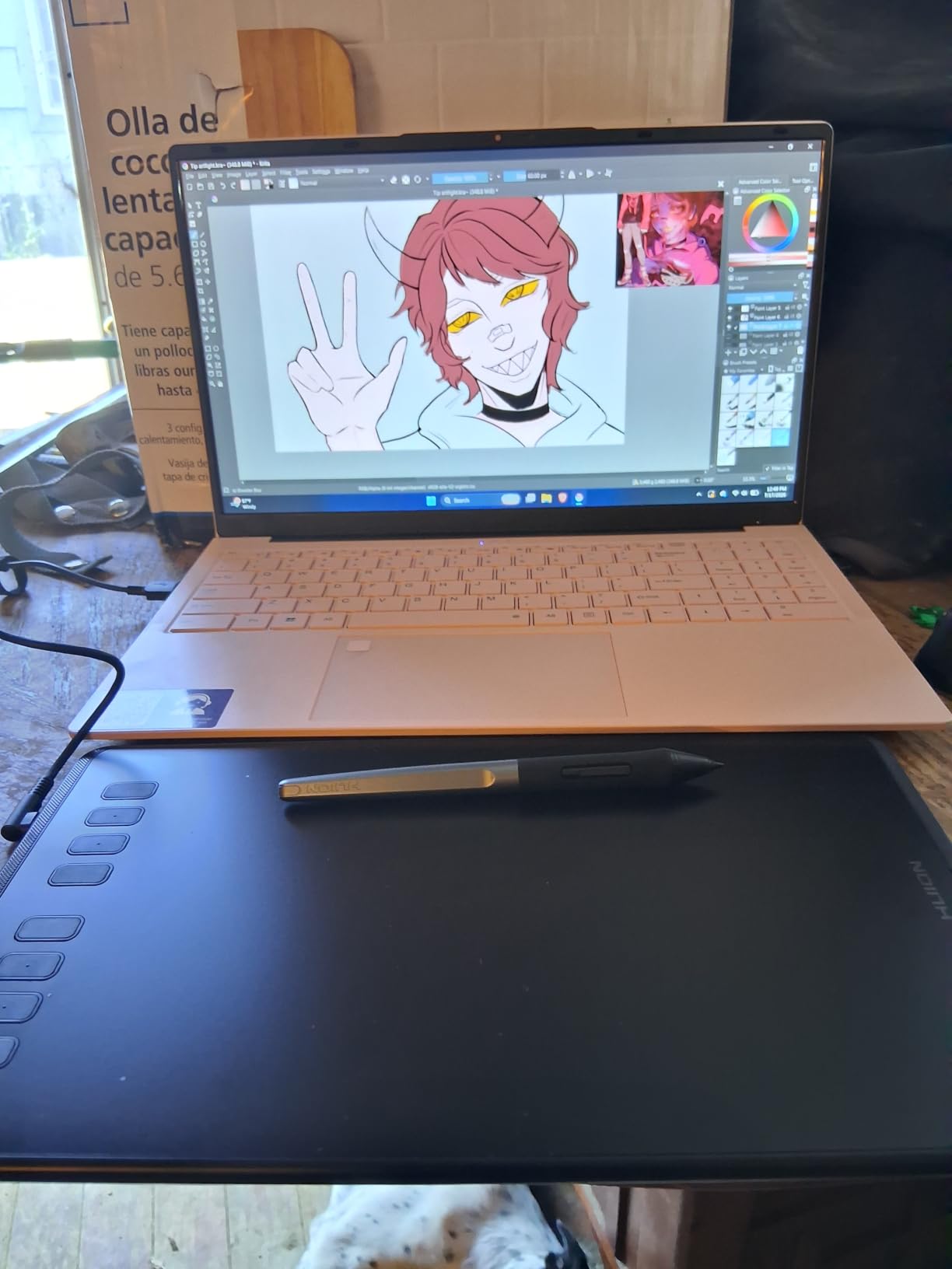 HUION Inspiroy H950P 8x5 inch Drawing Tablet 8192 Pen Pressure customer photo 1