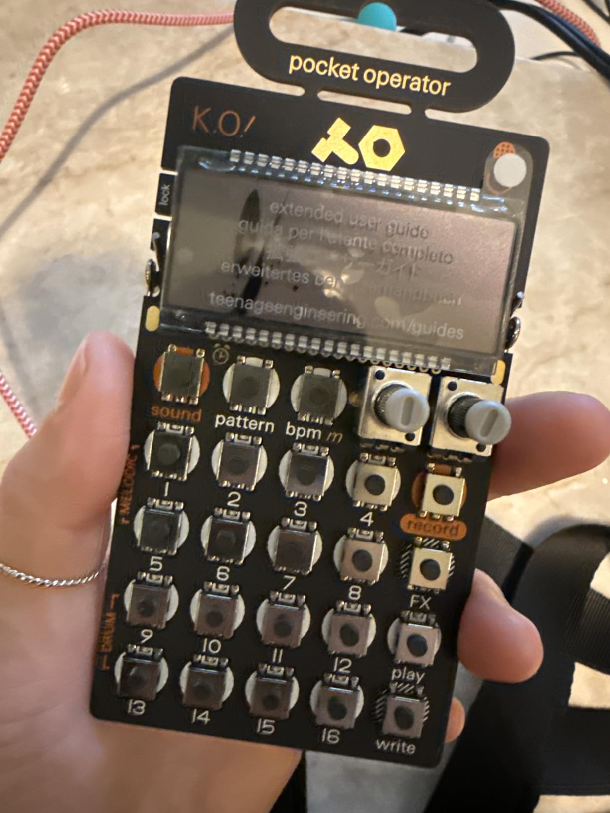 teenage engineering pocket operator PO-33 K.O.! micro sampler and drum machine with built-in microphone, sequencer and effects customer photo 1