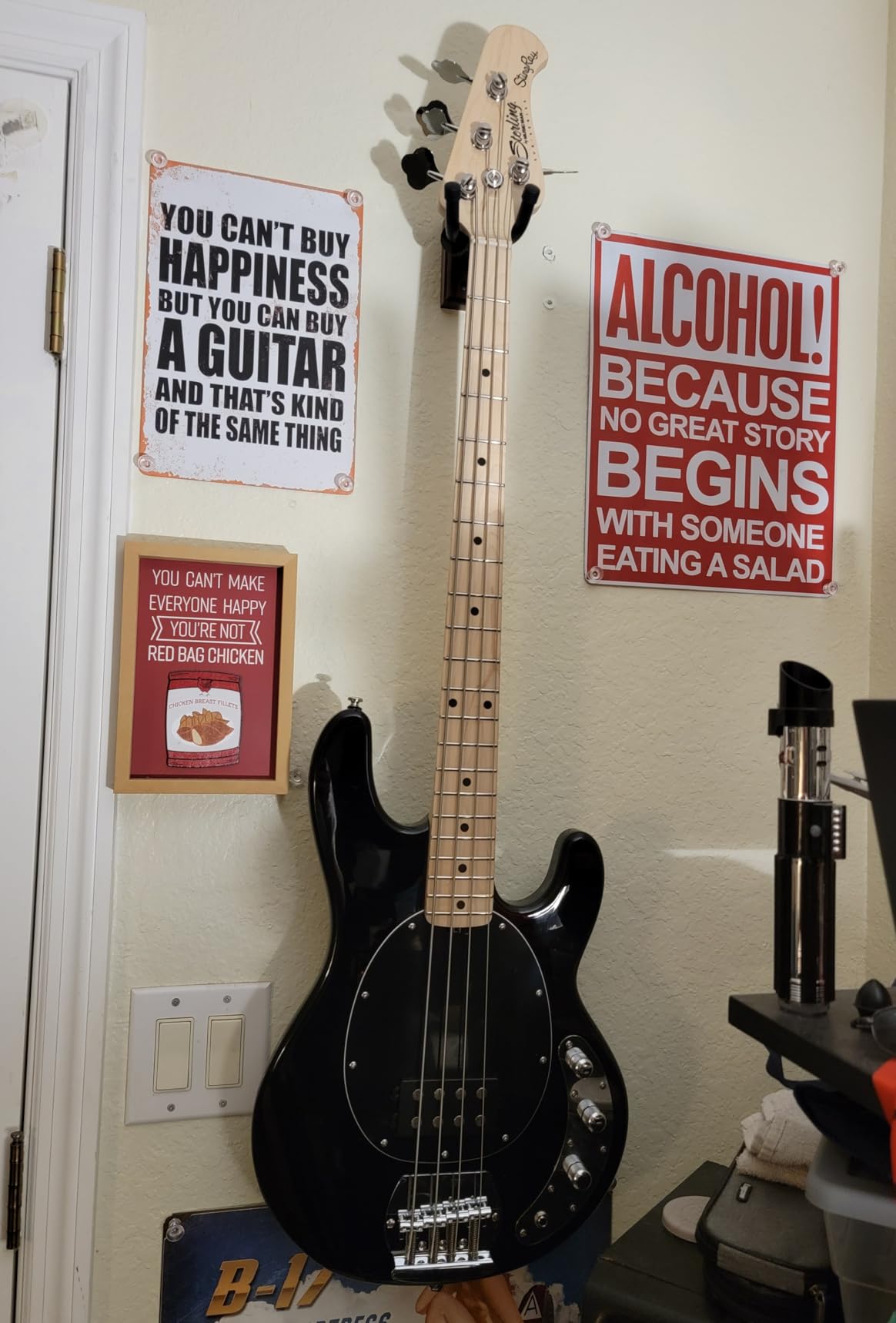Sterling by Music Man StingRay Ray4 Bass Guitar in Black customer photo 2