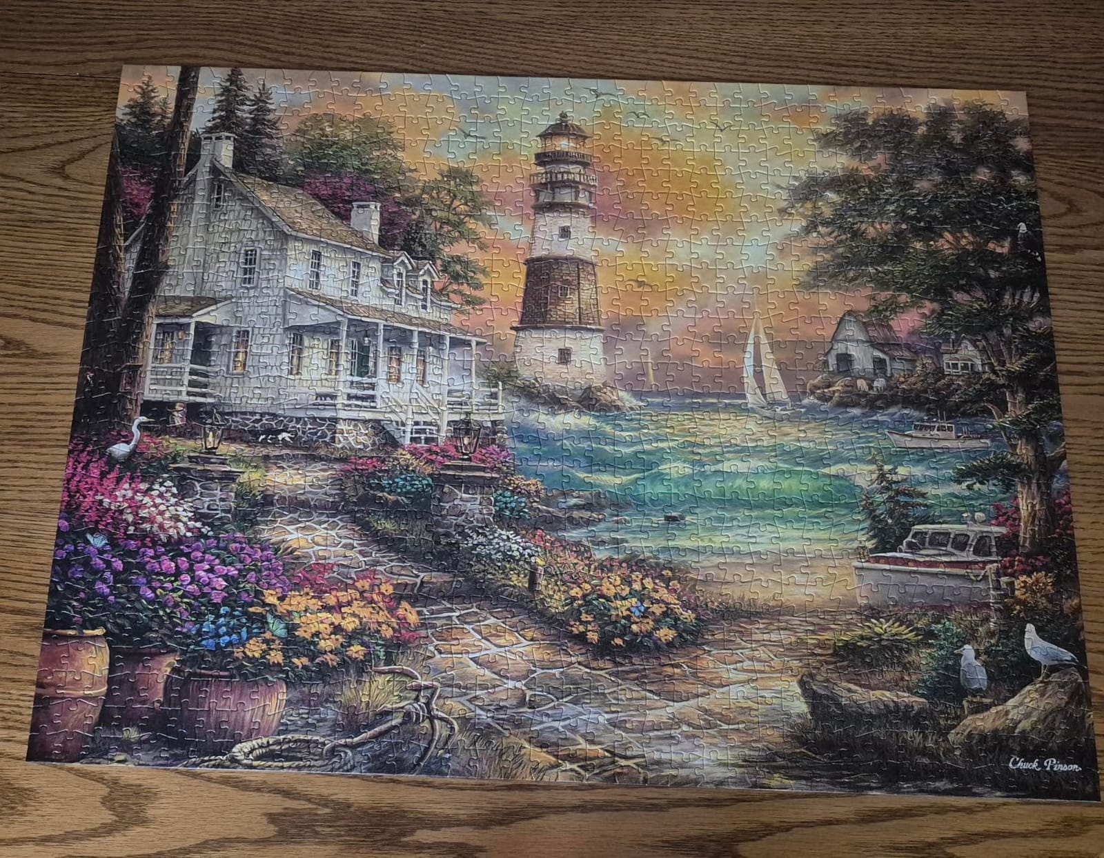 Buffalo Games - Cottage by the Sea - 1000 Piece Jigsaw Puzzle for Adults customer photo 2