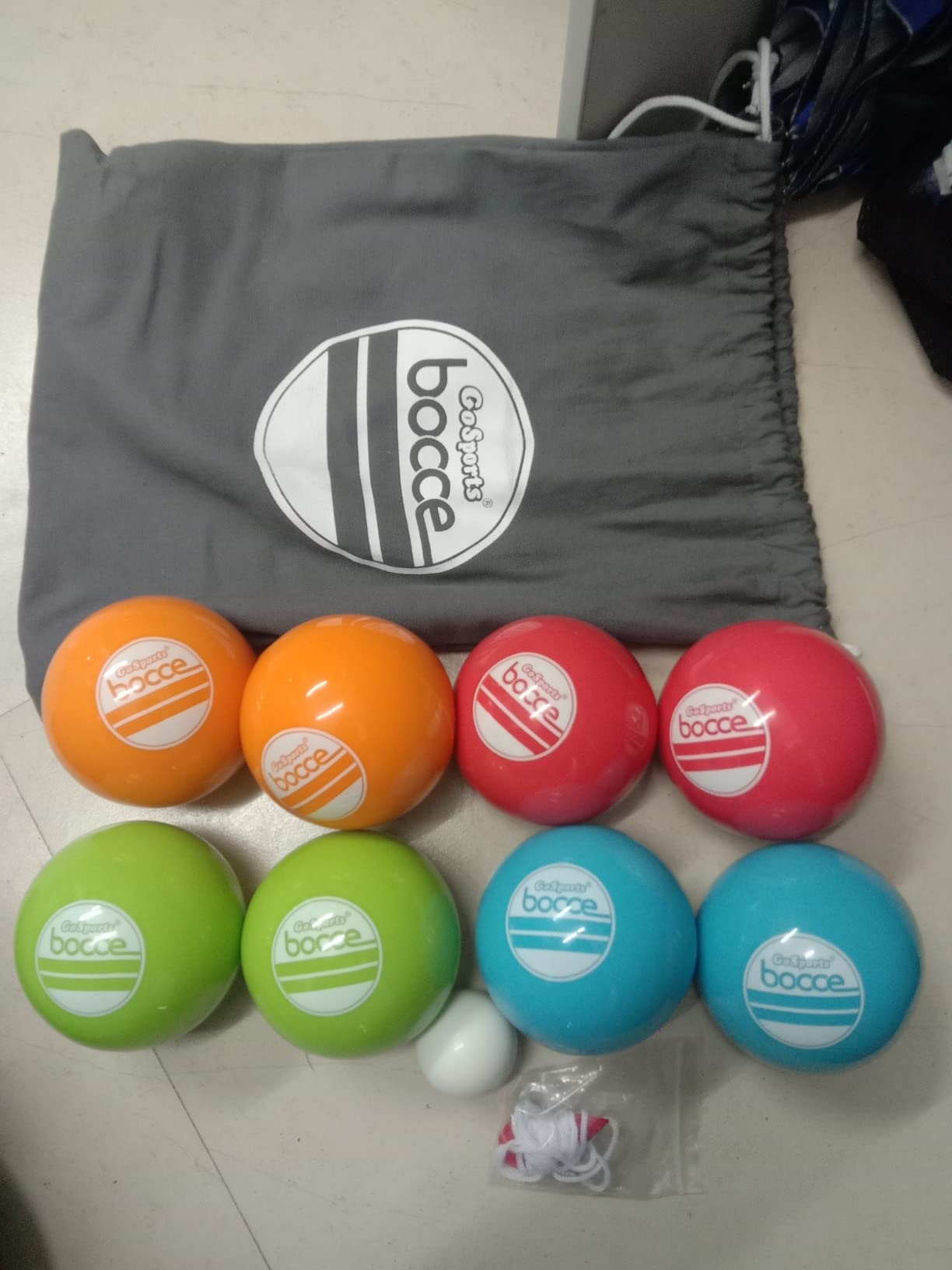 GoSports 90 mm Soft Bocce Set Includes 8 Weighted Balls, Pallino and Case, Play Indoors or Outdoors customer photo 1