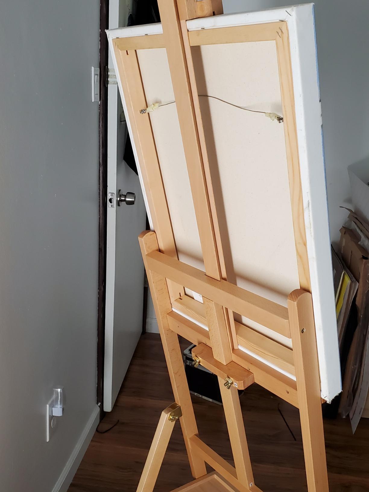 Mont Marte Signature Box Floor Easel, Beech Wood 43.5 x 44 x 150 cm (LxWxH), 17.13 x 17.32 x 59.1