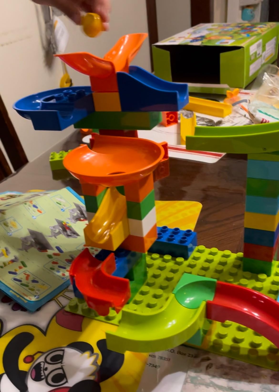 COUOMOXA 110 Pcs Marble Run Set, STEM Building Blocks Toy customer photo 2