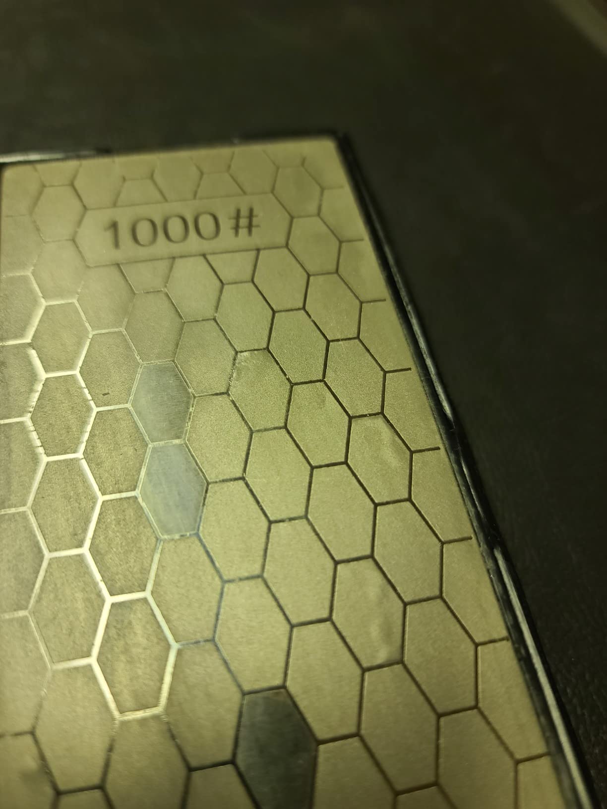 Double-Sided Diamond Sharpening Stone, Kalolary Knife Sharpener, 400/1000# customer photo 1