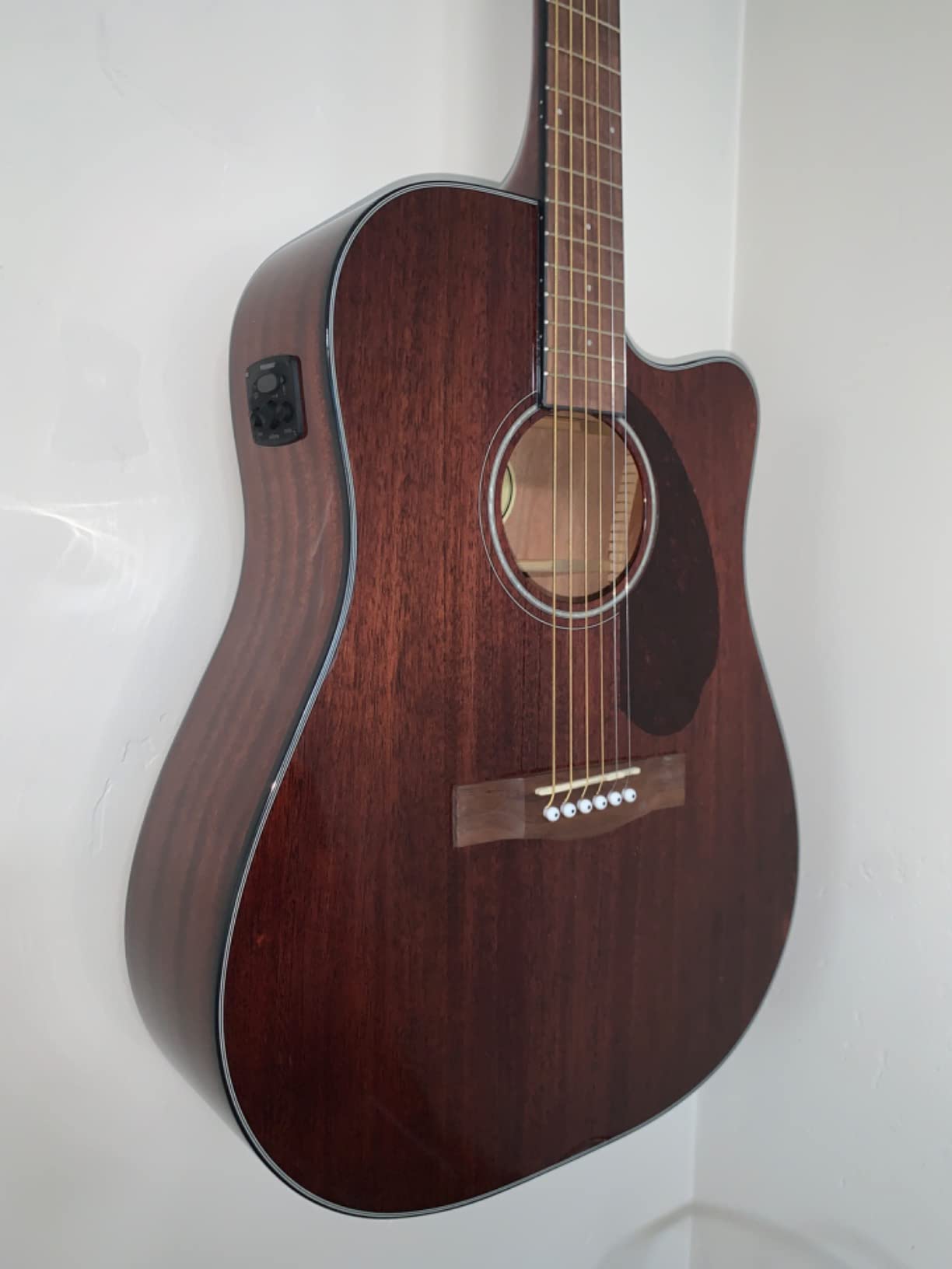 Fender CD-140SCE Acoustic Electric Guitar, Dreadnought, with Case, Mahogany customer photo 2