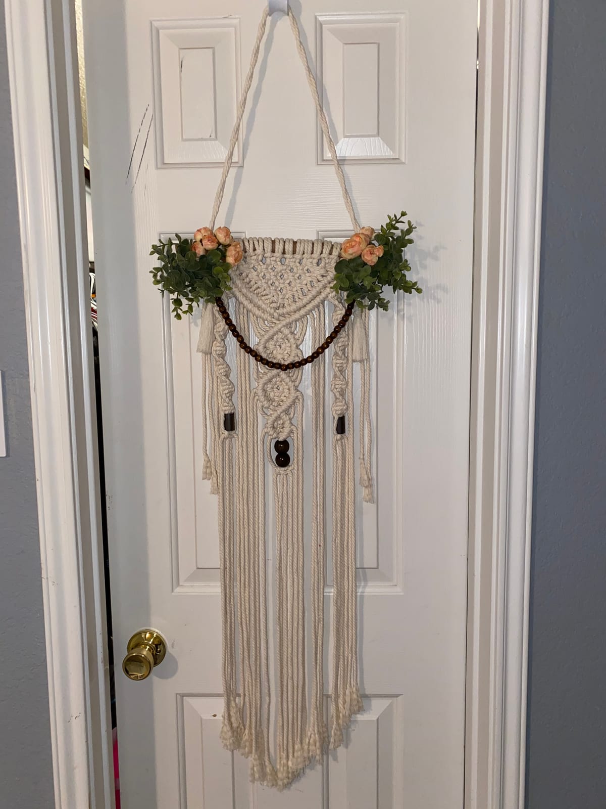 Solid Oak Macramé Wall Hanger Kit - Double Twist, Original version customer photo 2