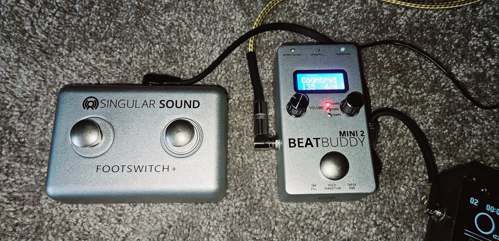BeatBuddy MINI 2: Hands Free Drum Machine Guitar Effect Pedal customer photo 1