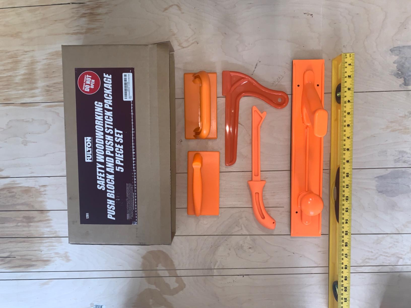 Safety Woodworking Push Block and Push Stick Package 5 Piece Set In Safety customer photo 2