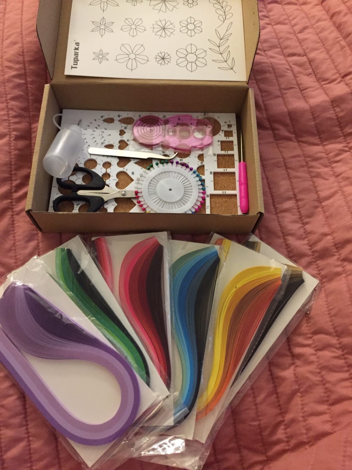 TUPARKA 15 PCS Paper Quilling Kits with 29 Colors 600 Strips Quilling Paper DIY Design Drawing Handcraft Tool customer photo 2