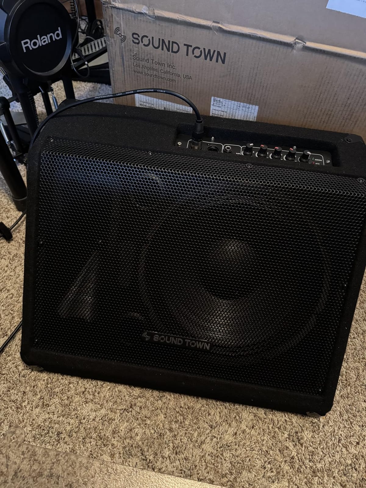 Sound Town 2-Pack Powered DJ PA Stage Monitor Speakers 12” 500W with Compression Driver for Live Sound, Bar, Church (METIS-12MPW-PAIR) customer photo 1