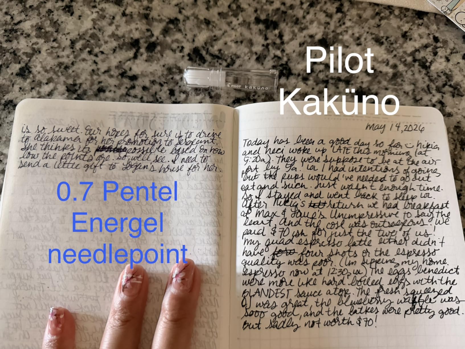 PILOT Kakuno Fountain Pen, Clear Barrel, Medium Nib, 0.5mm customer photo 1
