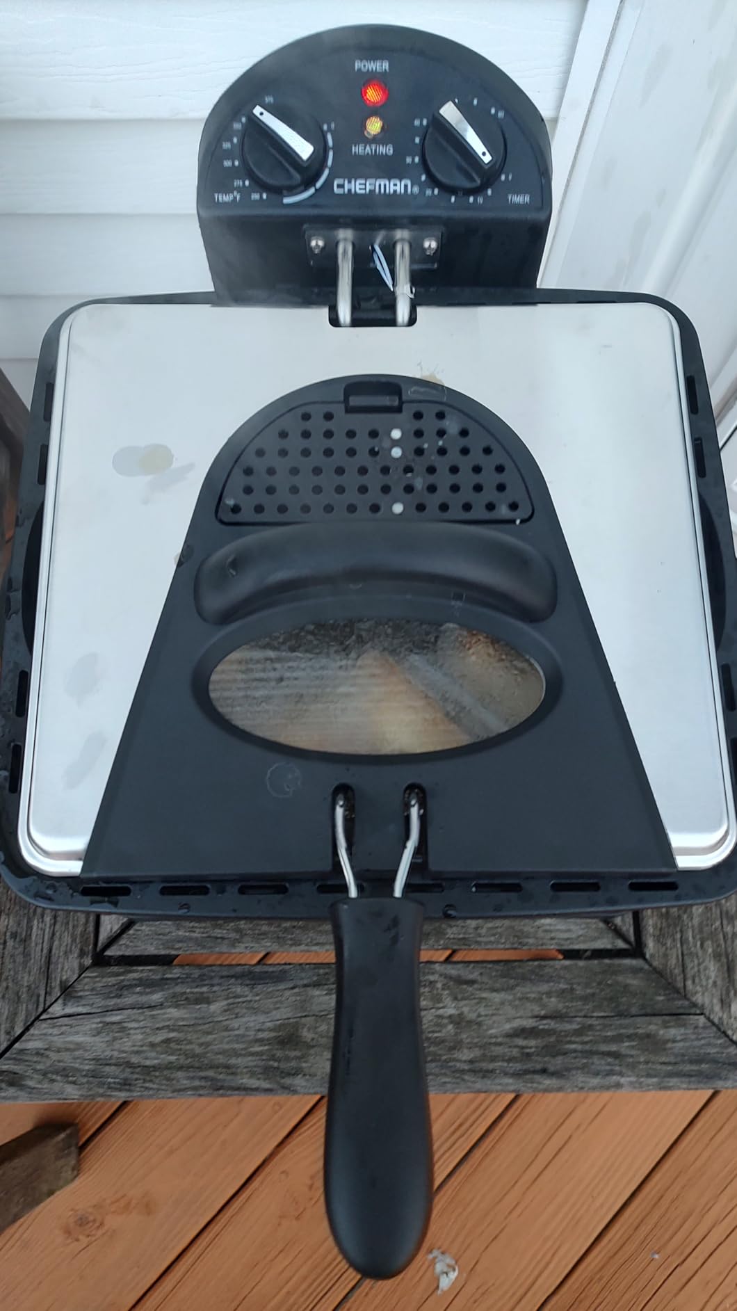 Chefman 4.5 Liter Deep Fryer w/Basket Strainer, XL Jumbo Size, Adjustable Temperature & Timer, Perfect for Fried Chicken, Shrimp, French Fries, Chips & More, Removable Oil-Container, Stainless Steel customer photo 2