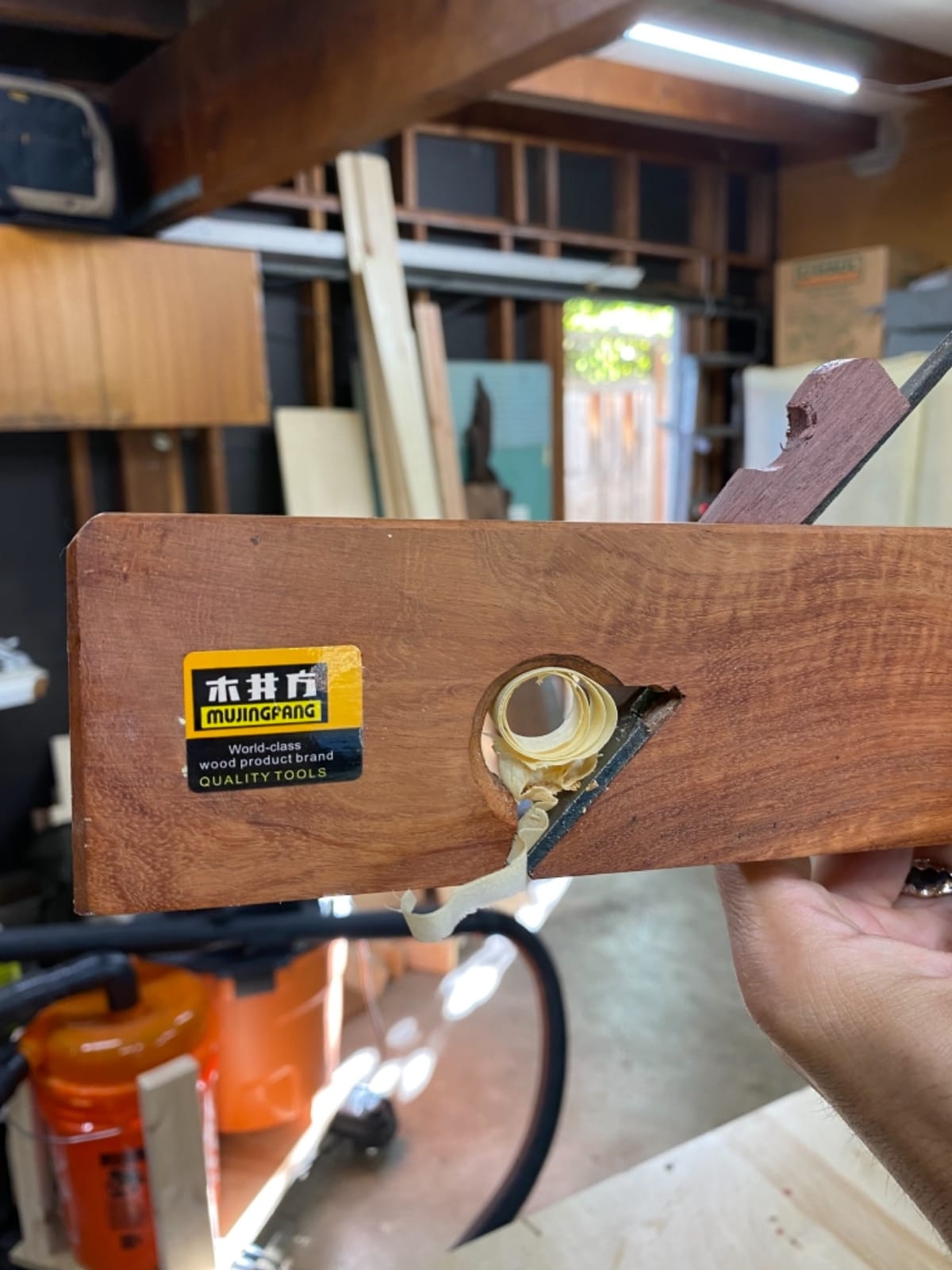 Woodworking Plane, Router Hand Plane Woodworking Shoulder Plane Carpenter Wood Cutting Tool Used for Planks, Plasterboard (9.7 * 2.5 * 0.9in) customer photo 2