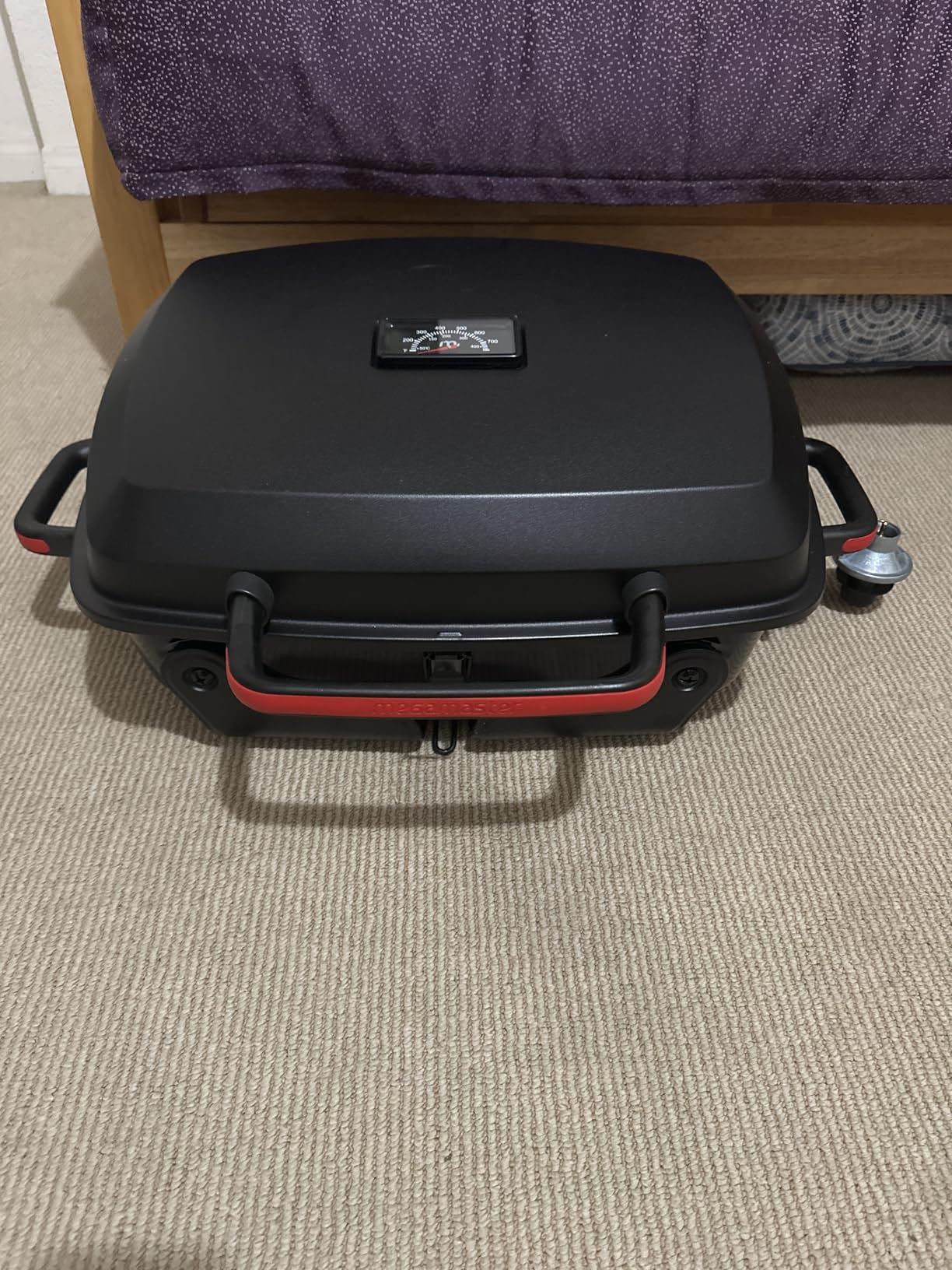 Megamaster Tabletop 1 Burner Gas Grill, Foldable Legs with Warming Rack customer photo 2