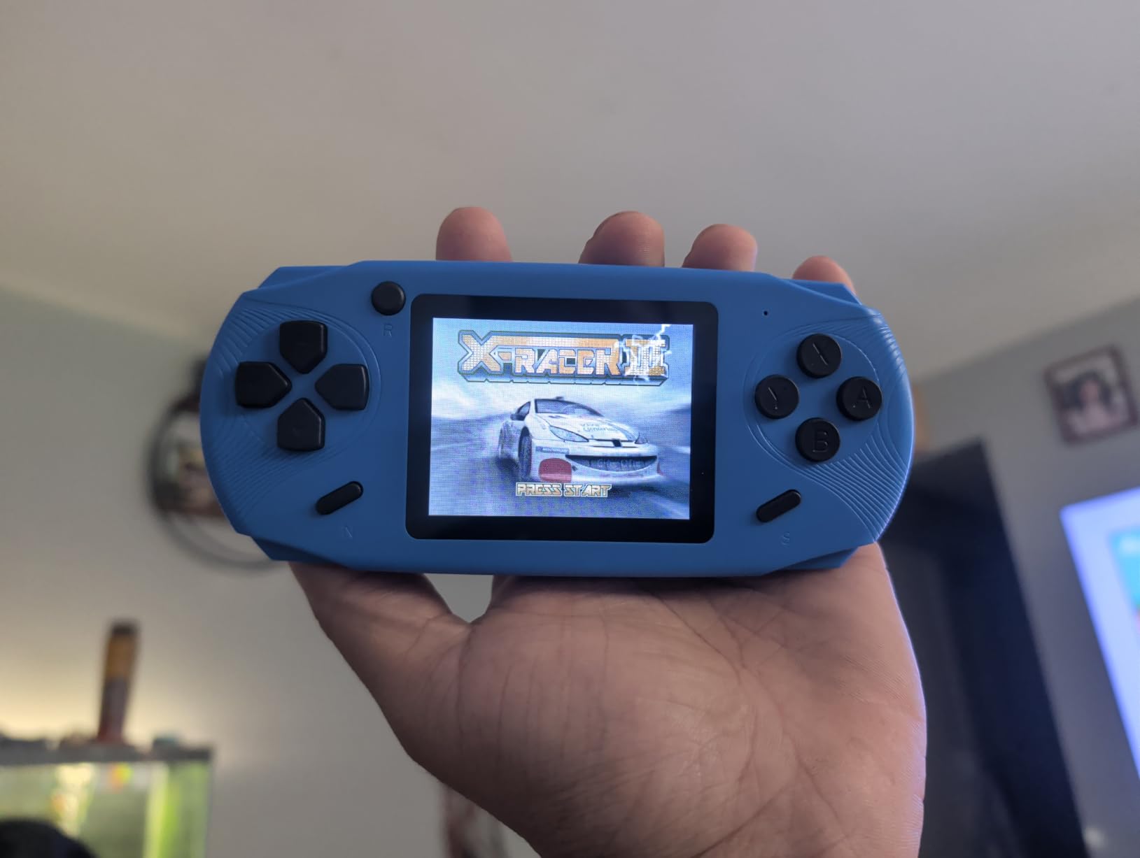 Beijue 16 Bit Handheld Games for Kids Preloaded 220 Retro Video Games, Blue customer photo 2