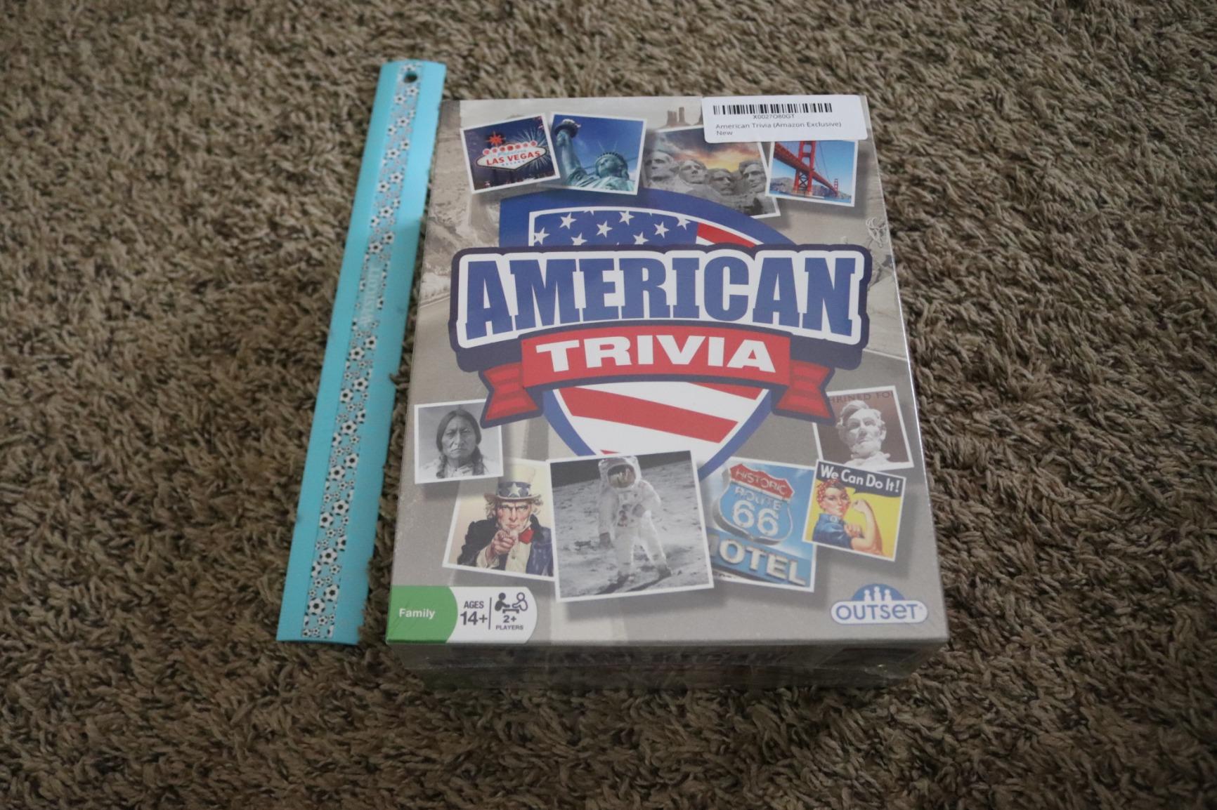 Outset Media American Trivia Game (Amazon Exclusive) – 5 Categories to Choose from and 1,000 Questions – for Ages 14 and up customer photo 1