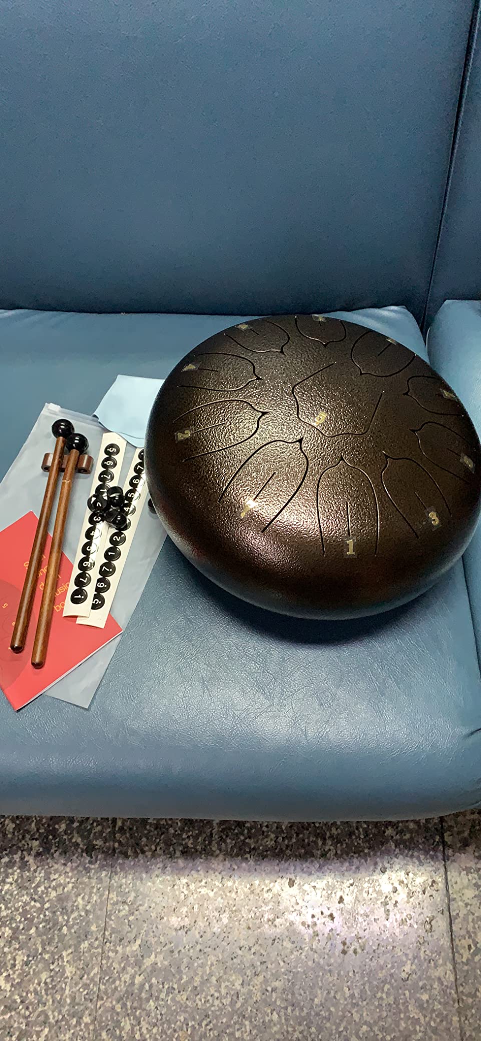 Steel Tongue Drum - 12 Inch 11 Note Tongue Drum,Hand Pan Instruments customer photo 1