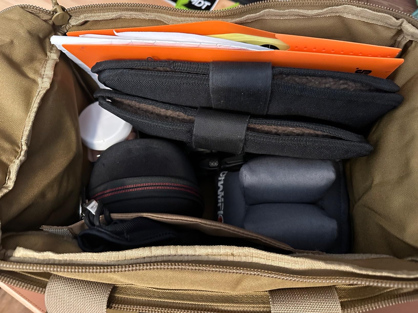 ProCase Tactical Gun Range Bag Pistol Shooting Duffle Bag, Deluxe Padded Shooting Range Bag Large Handguns Magazine Ammo Gear Accessories Pouch for Hunting Shooting Range Sport customer photo 2