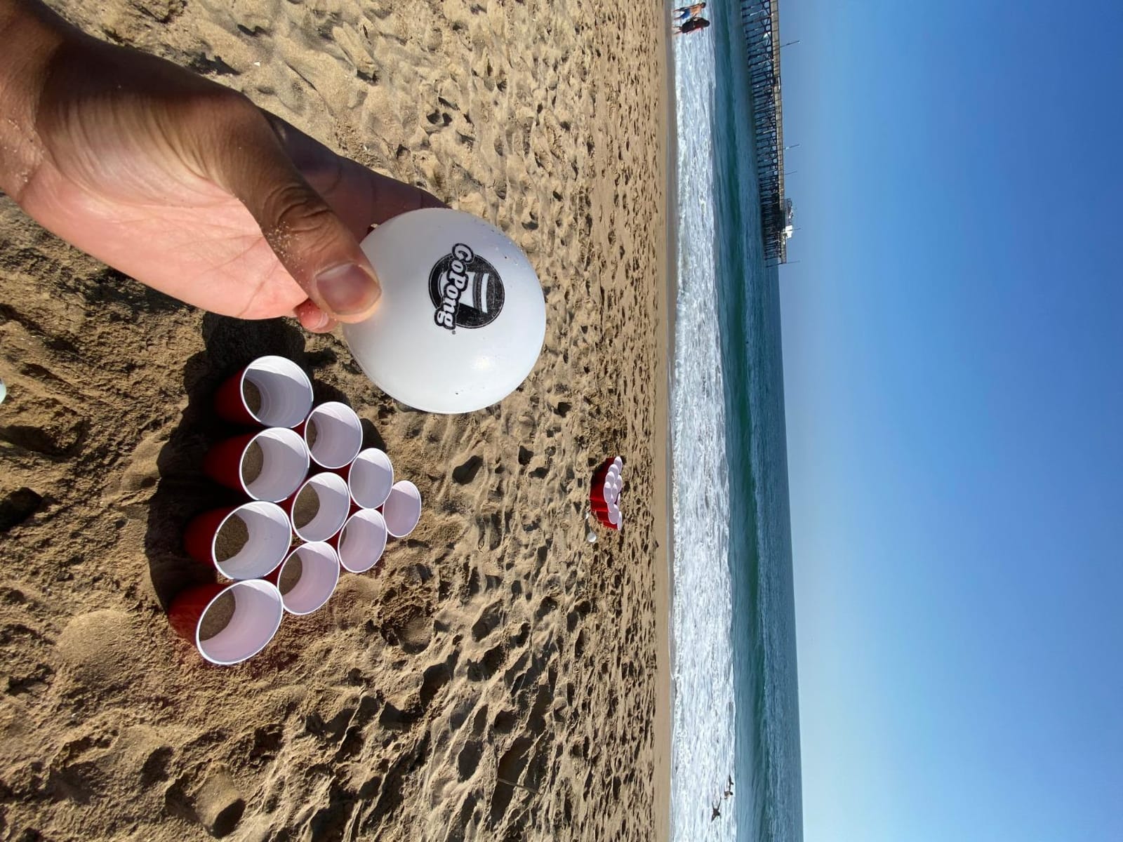 GoPong Giant Yard Pong Drinking Game for Adults – Indoor/Outdoor Lawn, Beach, and Tailgating Beer Pong Party Game – 24 Heavy Duty Giant Cups with 4 Balls customer photo 2
