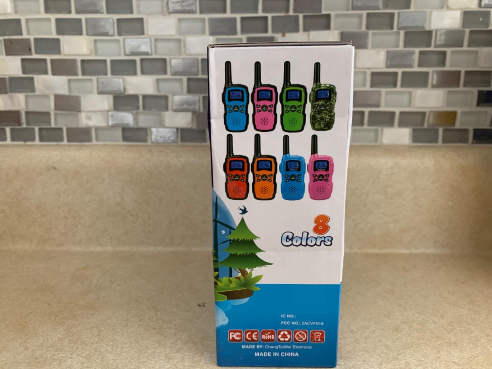 Wishouse Walkie Talkies for Kids 4 Pack,Family Walky Talky Adults Children Radio Long Range,Outdoor Camping Fun Toys Birthday Present Xmas Gifts for 4 5 6 7 8 Year Old Girls Boys No Battery No Charger customer photo 1