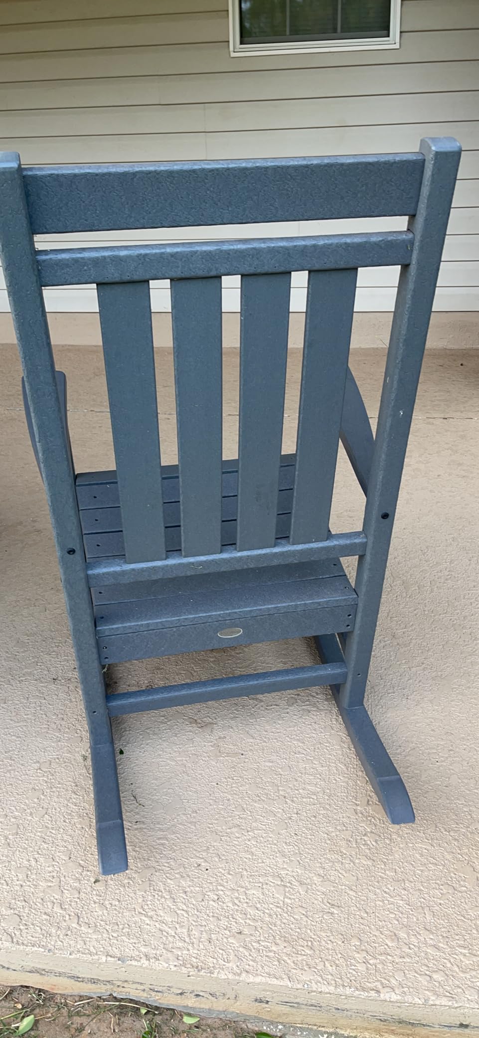POLYWOOD Estate Rocking Chair, Outdoor Porch Rocker, All-Weather HDPE Patio Furniture, Adult Size, Made in USA, Black customer photo 2