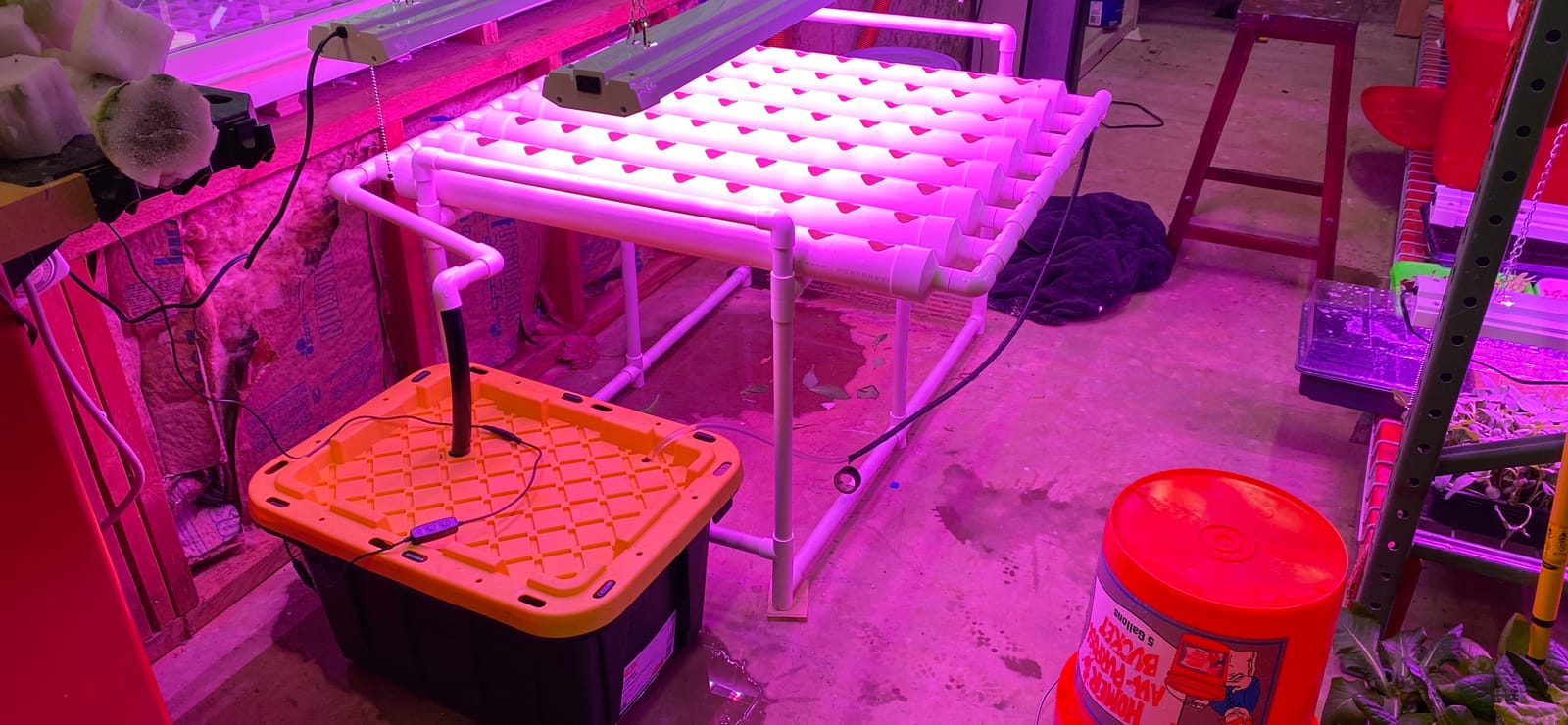 Hydroponic Growing System NFT with Timer Control, PVC Pipe 108 Planting Hole, Garden Water Culture Plant Salad Vegetable with Timer, Square Net Pot, Sponge customer photo 2