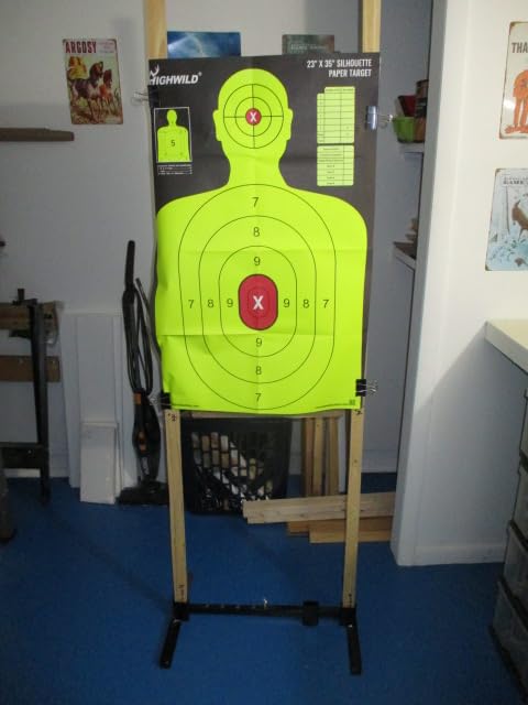 Highwild Adjustable Target Stand Base for Paper Shooting Cardboard Silhouette H Shape Stand Base for Shooting Range 1x2 Wooden Target Station Setup - 1 Pack customer photo 2