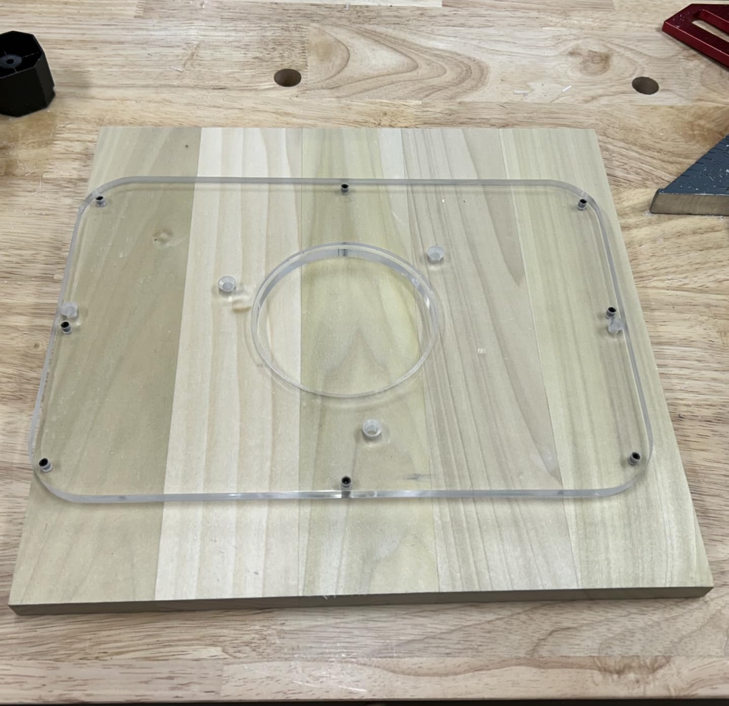 Milescraft 1219 Circle Guide Kit- Precision Router Circle Cutting Jig For Cutting/Routing Circles From 1.5” Up To 52” with Offset Base customer photo 1