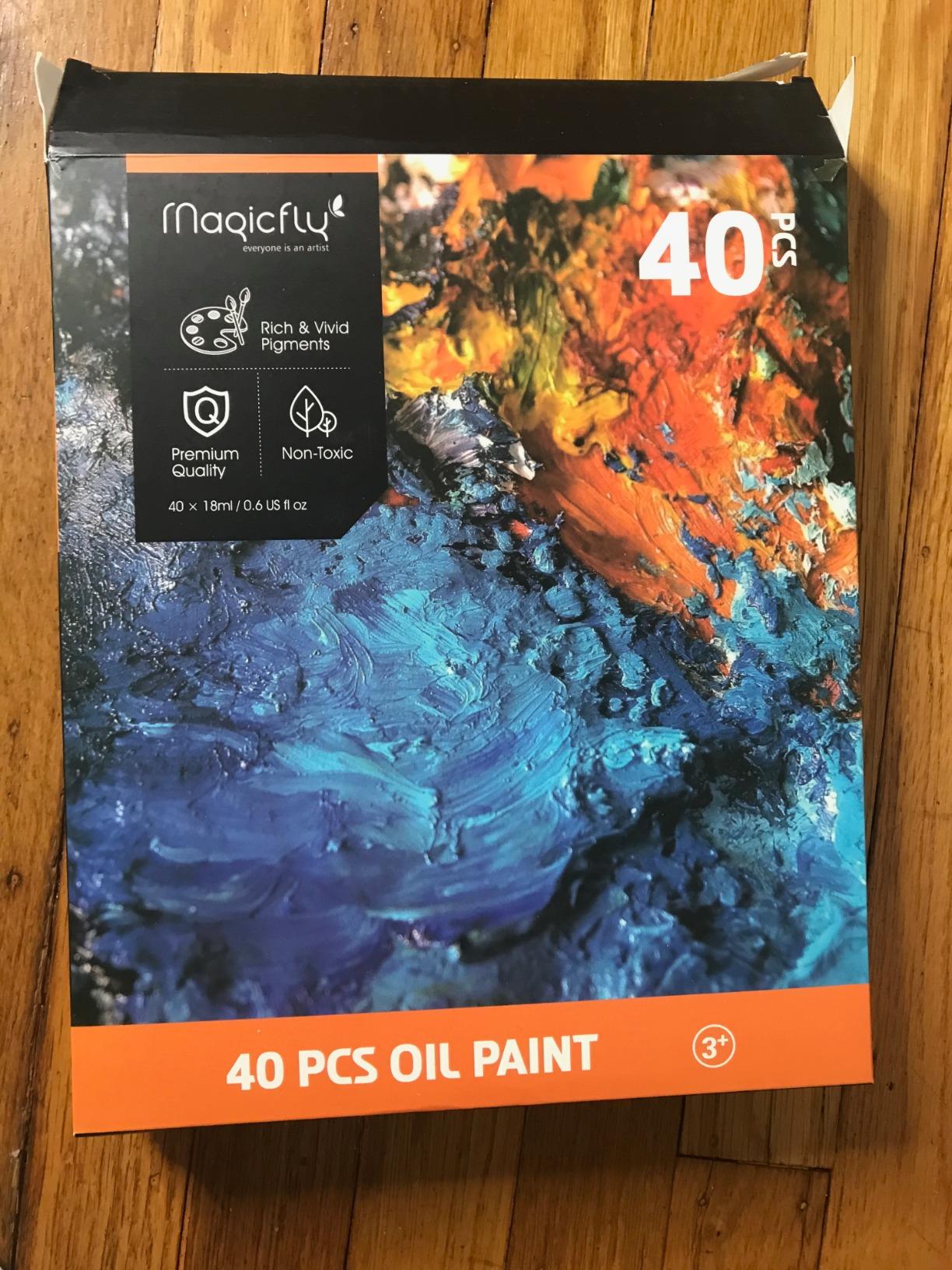 Magicfly Oil Paint, 40pcs (18ml/0.6oz) Oil Paint Set, Oil Paints on Canvas customer photo 1