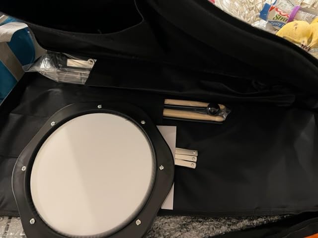 Giantex Percussion Glockenspiel Bell Kit 30 Notes with Carry Case, Practice Pad, Adjustable Height Stand, Bell Mallets, Wooden Sticks, Music Stand, Xylophone Percussion Instrument Set customer photo 1
