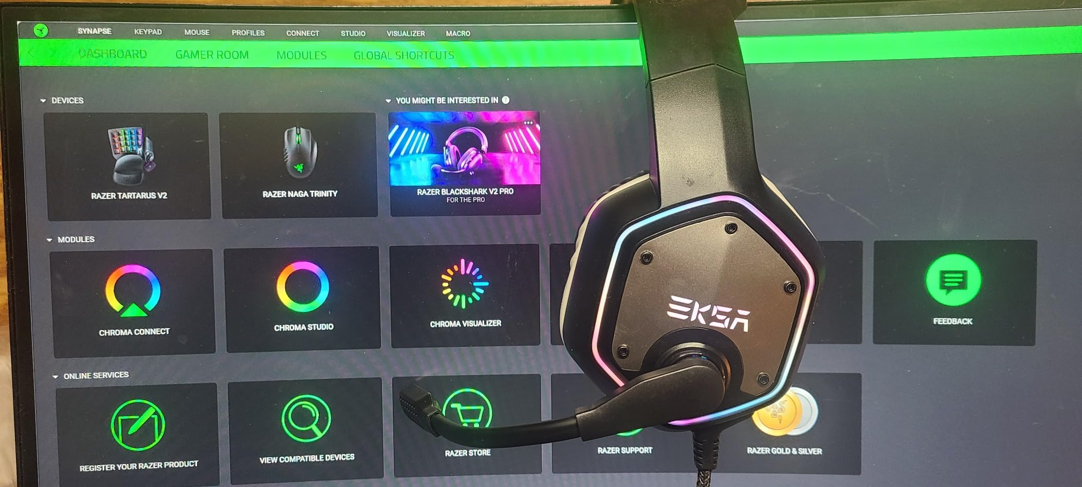 EKSA E1000 USB PC Gaming Headset with Mic, 7.1 Surround Sound customer photo 1