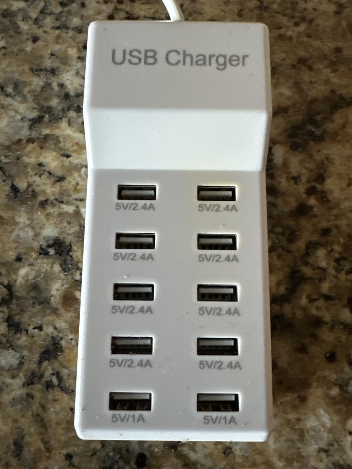 USB Charger Station Block 10-Port USB-A Power Strip Plug for Multi Devices customer photo 2