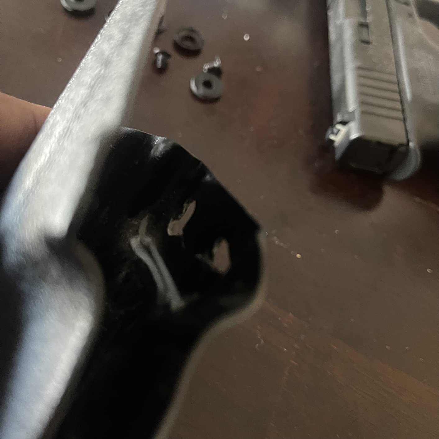 POLE.CRAFT IWB Kydex Holster Custom Fits: Glock 43 / Glock 43X - Inside Waistband Carry Holster - Adj. Cant Retention - Cover Mag-Button - No Wear - No Jitter customer photo 2