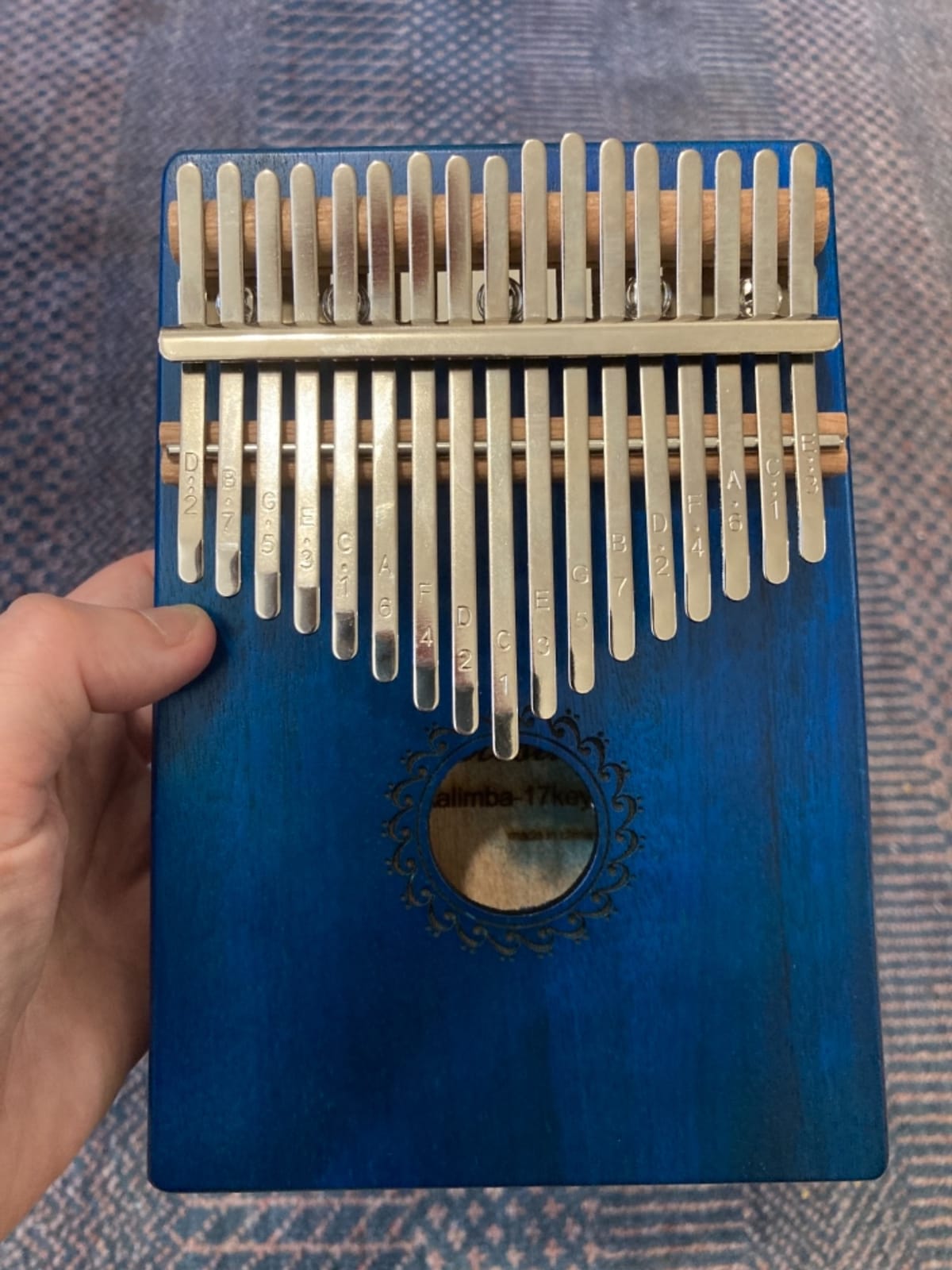 Kalimba Thumb Piano 17 Keys, Portable Mbira Finger Piano for Kids & Adults customer photo 2