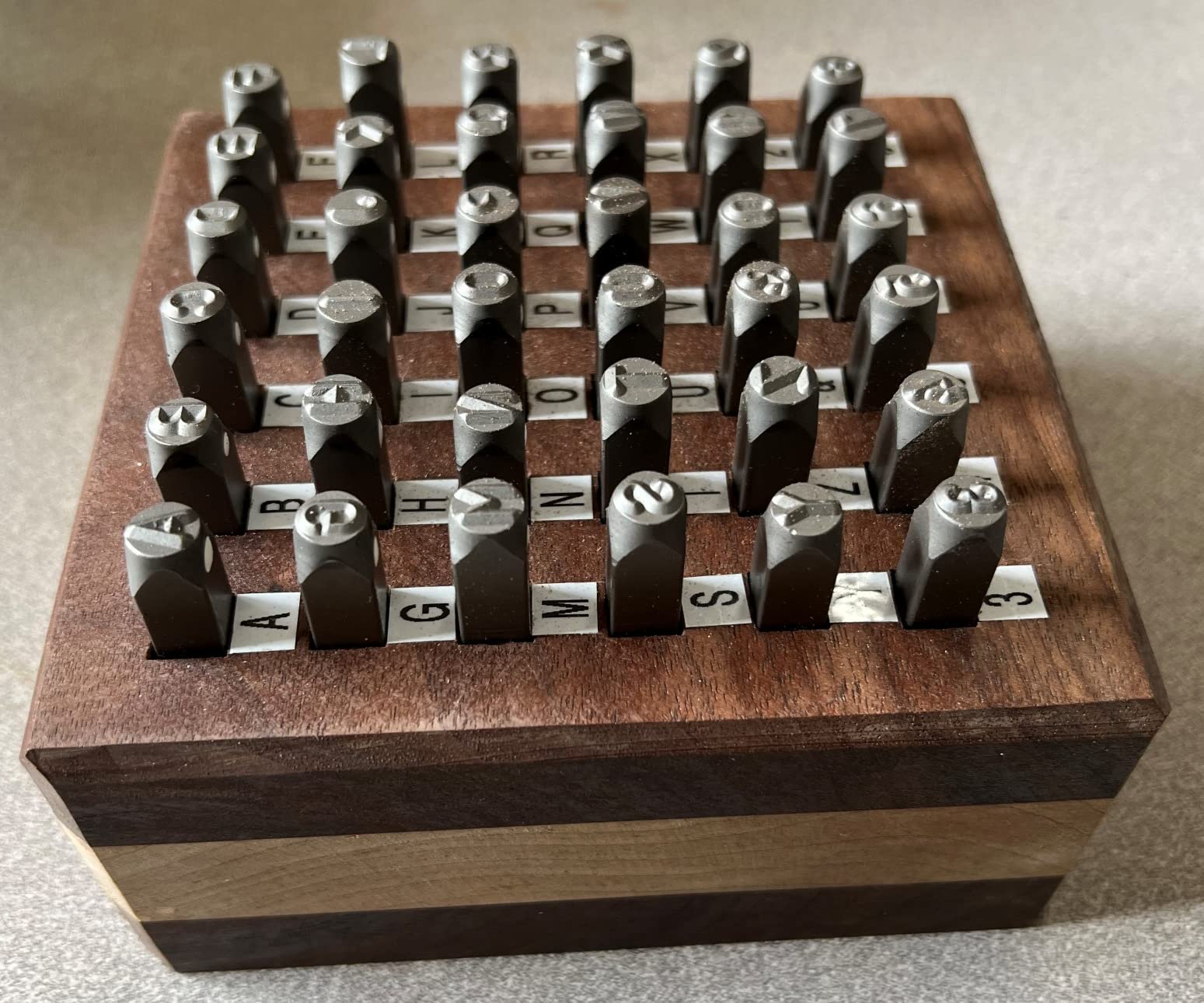 OWDEN Professional 36Pcs Steel Metal Stamps Set, 6mm (1/4