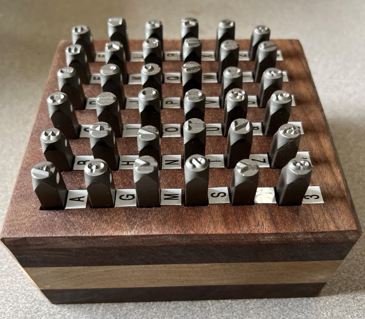 OWDEN Professional 36Pcs Steel Metal Stamps Set, 6mm (1/4