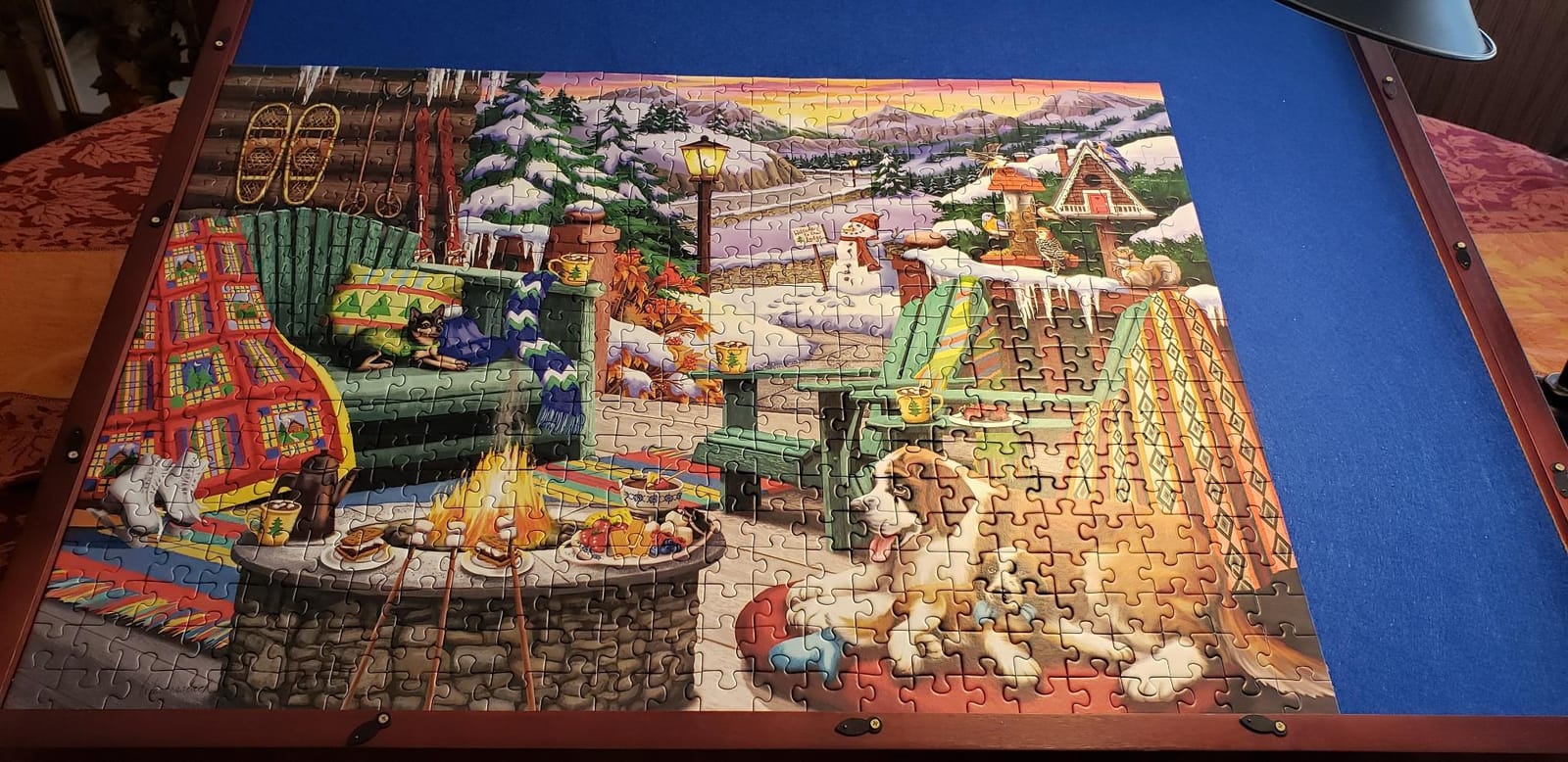 Ravensburger - Après All Day - 500 Piece Large Format Jigsaw Puzzle - Beautiful Depiction of The Ideal Front Porch in Winter - Frameable - Premium Quality - Puzzles for Adults customer photo 1