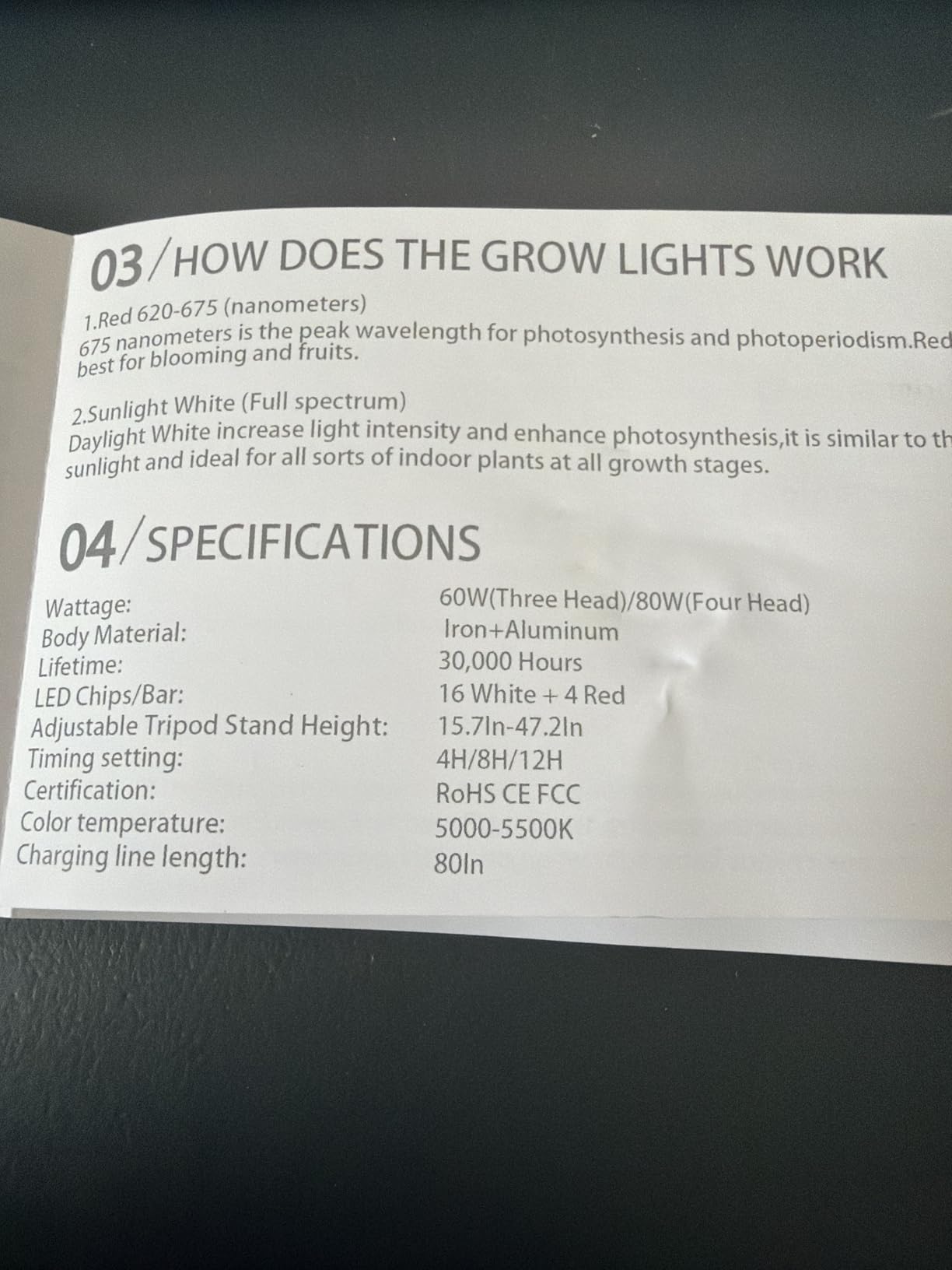 GHodec Grow Light Free Standing, 5500K Full Spectrum Gooseneck LED Lamp customer photo 2