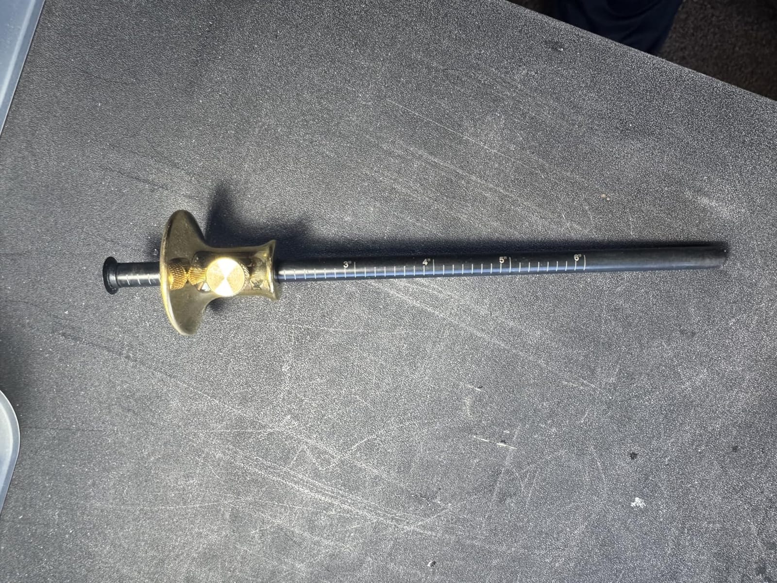 Taytools 467603 Wheel Marking Gauge Solid Machined Brass Head, 2 Extra High Speed Cutters, .310 inch Diameter Hardened Beam 8 Inches Easy Read SAE and Metric Grads customer photo 1